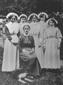 Edith with some of her trainee nurses